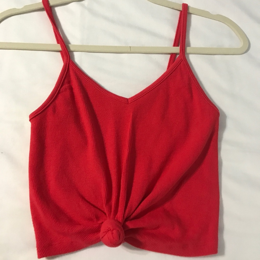 Pacsun Red Tied Crop Top
